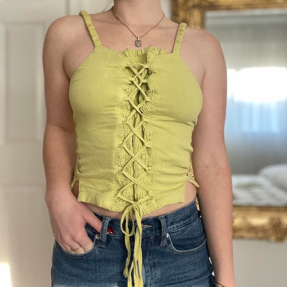 Free People Tie Front Top - Picture 1 of 3